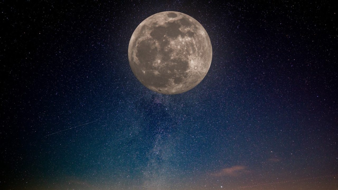 mesec, astro, nebo